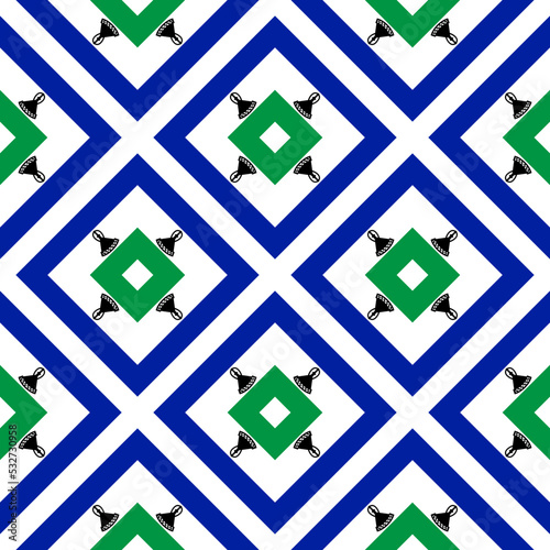 lesotho flag pattern. abstract background. vector illustration photo