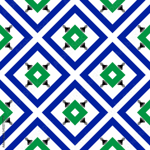 Tableau sur toile lesotho flag pattern. abstract background. vector illustration