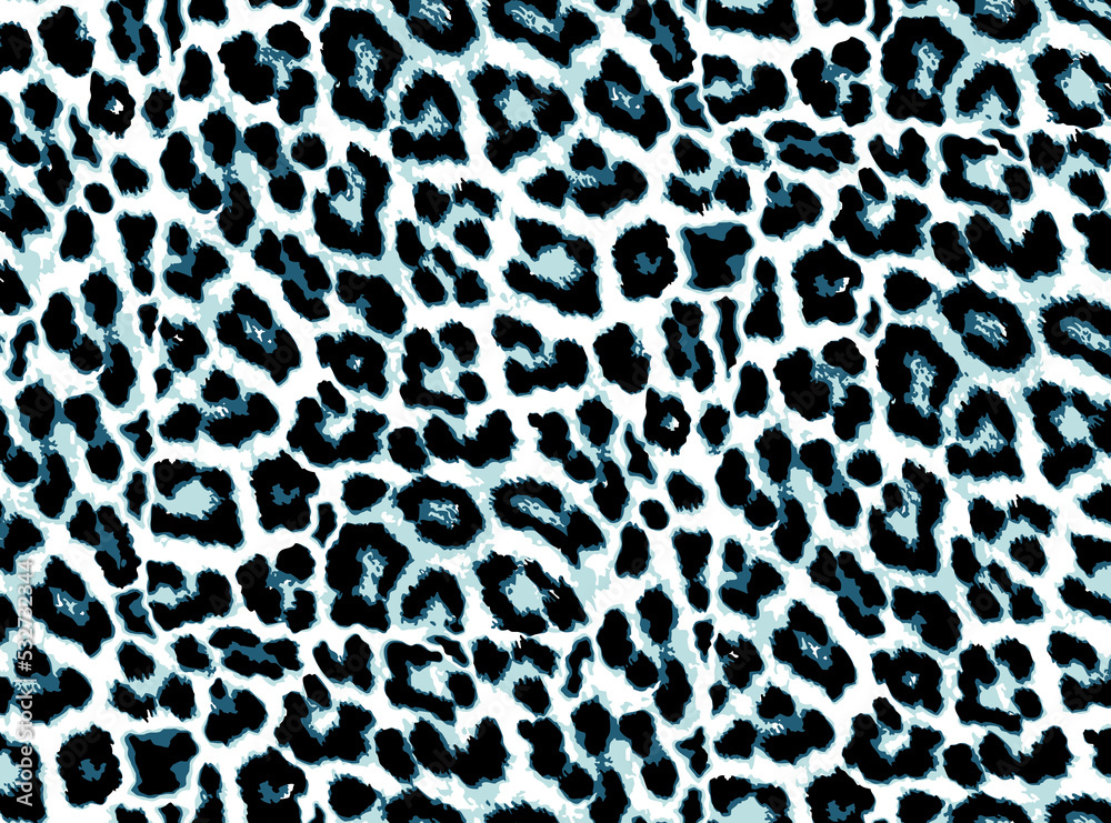 Seamless leopard pattern, animal print.