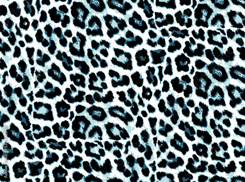 Seamless leopard pattern  animal print.