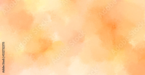 abstract digital drawing with cloud blots and blurred watercolors