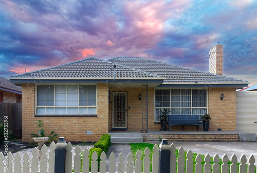 Residential house in Suburban Melbourne Victoria Australian 