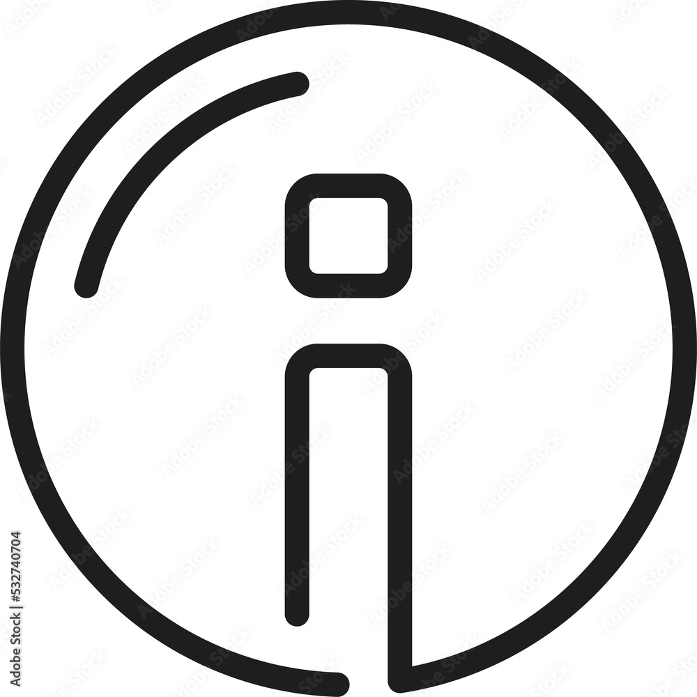 Information videocall icon isolated info symbol Information videocall icon isolated info symbol