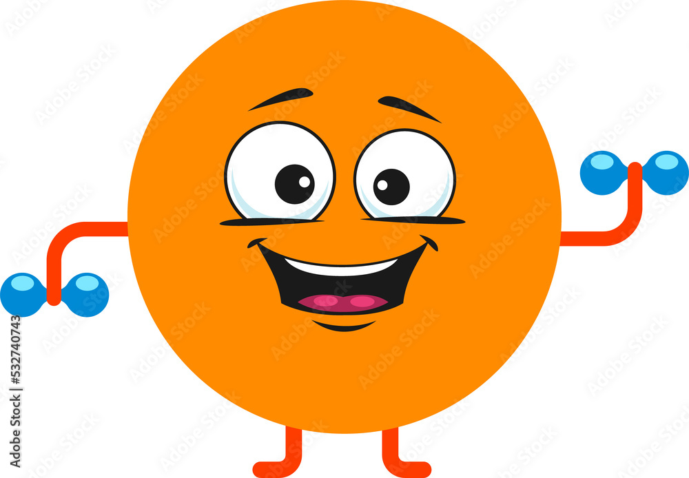 Round circle geometry and math cartoon character Round circle geometry and math cartoon character
