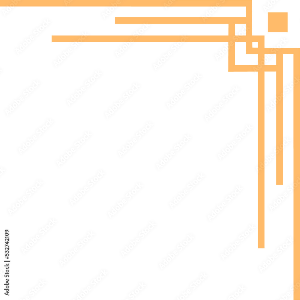 Deco corner frame with geometry lines edge shapes Deco corner frame with geometry lines edge shapes