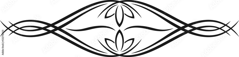 Obraz premium Flourish header, page border text divider scrolls