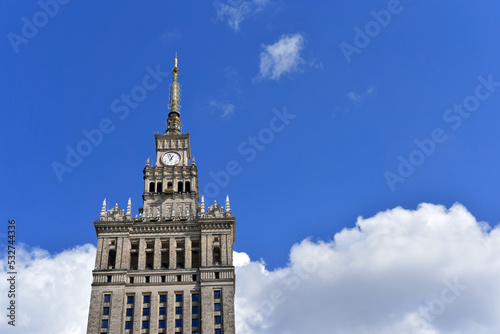 Poland Warsaw. Palace of Culture and Science.