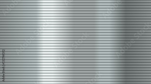Seamless metal straight line background. Stainless steel texture black silver textured pattern background. Compressed spring banner
