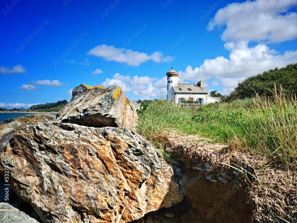 Un phare en Bretagne, France