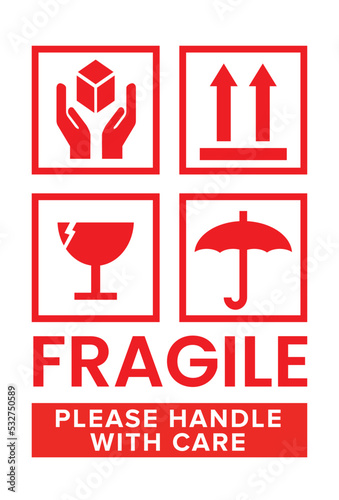 Fragile stamp vector printable 02