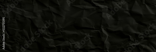 Black crumpled paper