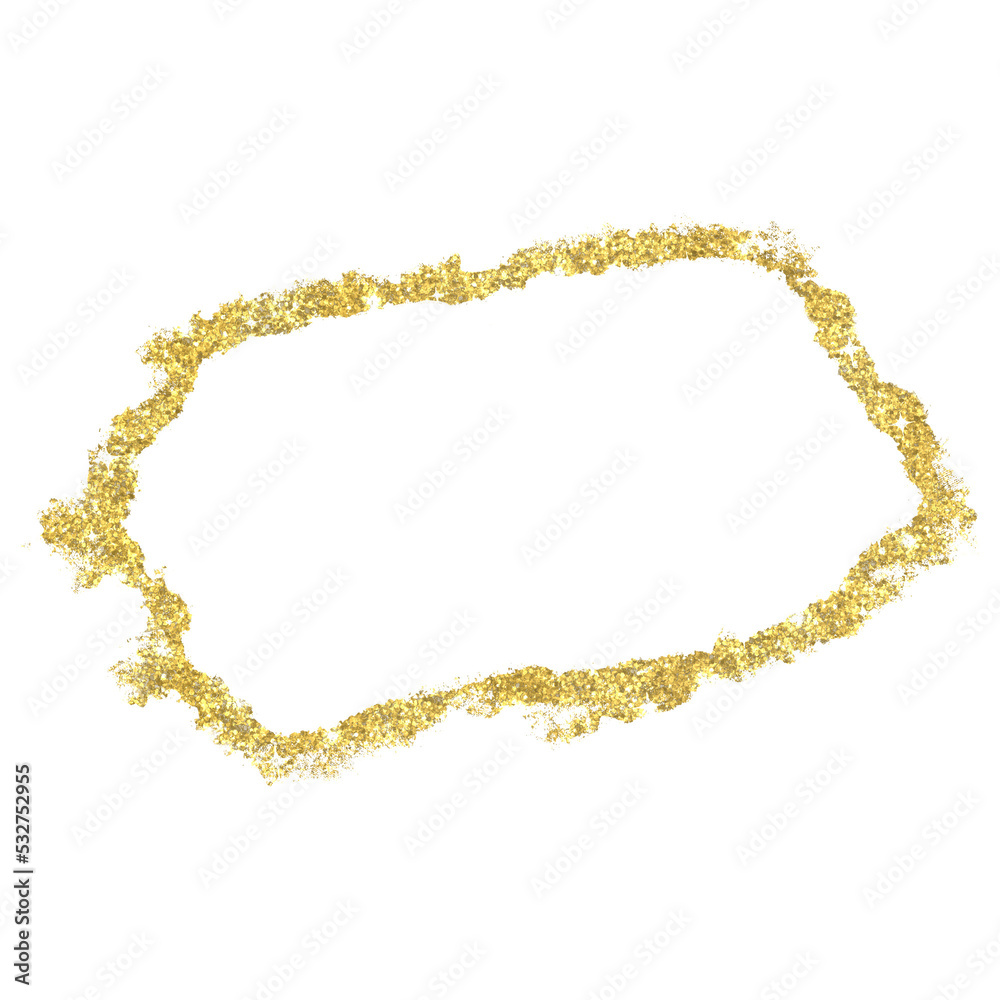 Golden Glitter Border Golden Glitter Border