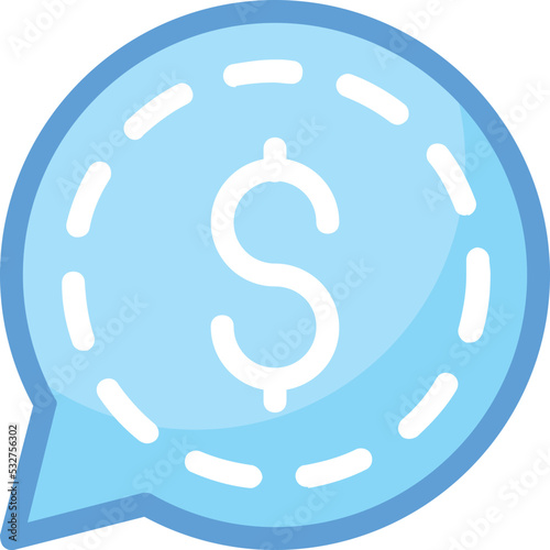 Business Chat Vector Icon 