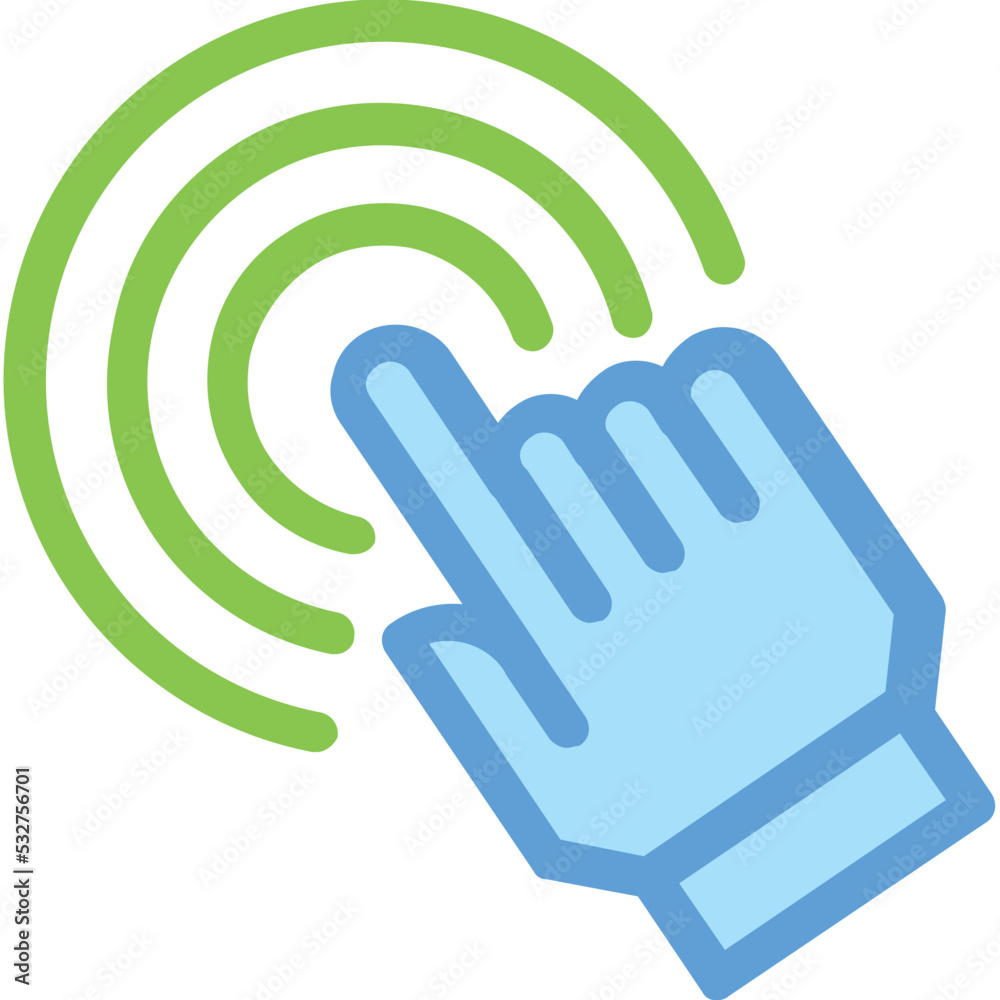 Finger Touch Vector Icon Finger Touch Vector Icon