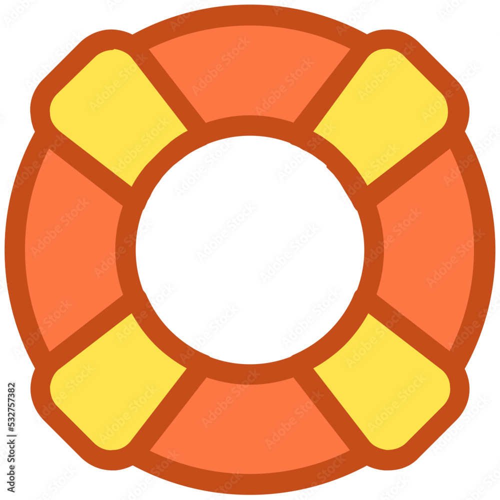 Life Ring Vector Icon Life Ring Vector Icon