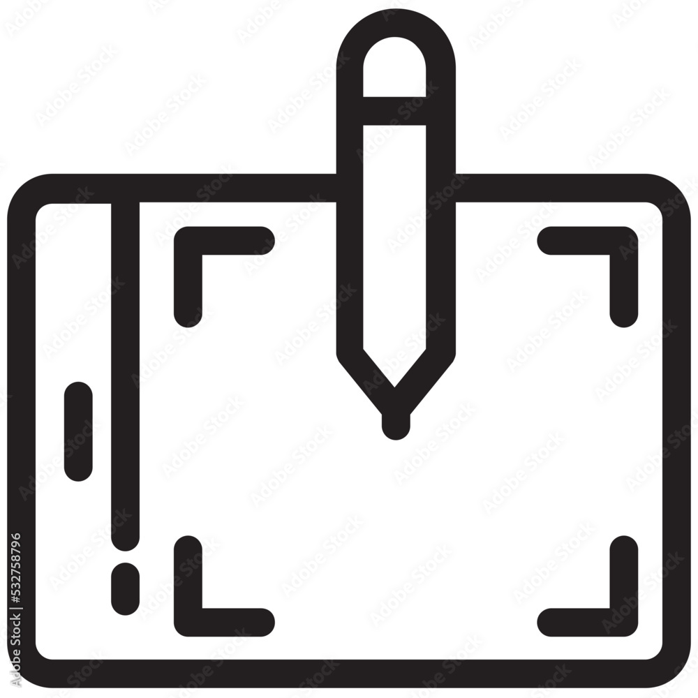 Graphic Tablet Vector Icon Graphic Tablet Vector Icon