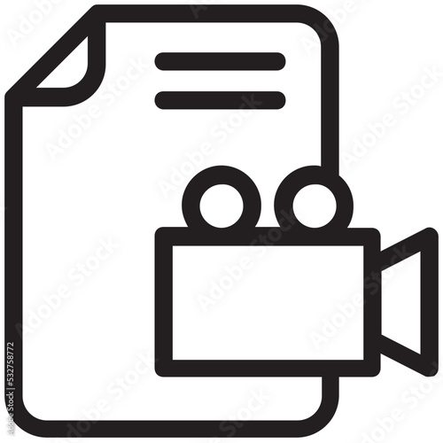 Video File Vector Icon