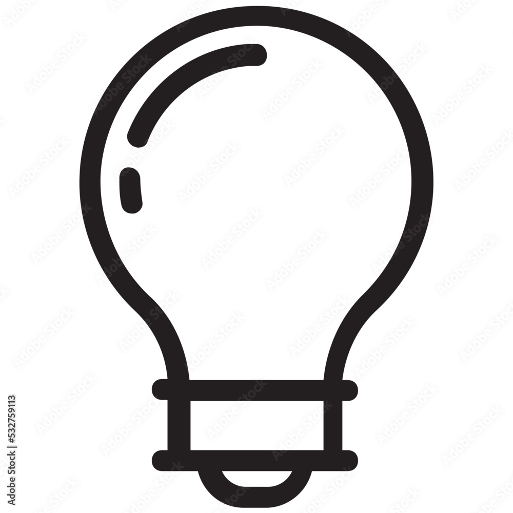 Light Bulb Vector Icon Light Bulb Vector Icon