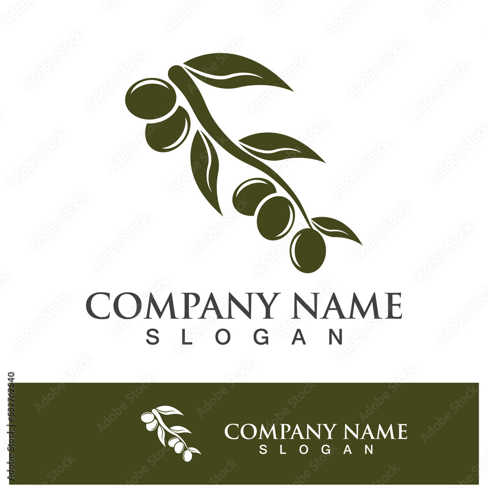 Fototapeta premium olive icon vector illustration