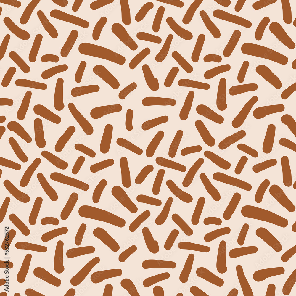 Confectionery Chocolate Candy Sprinkles Pattern Vector Illustration