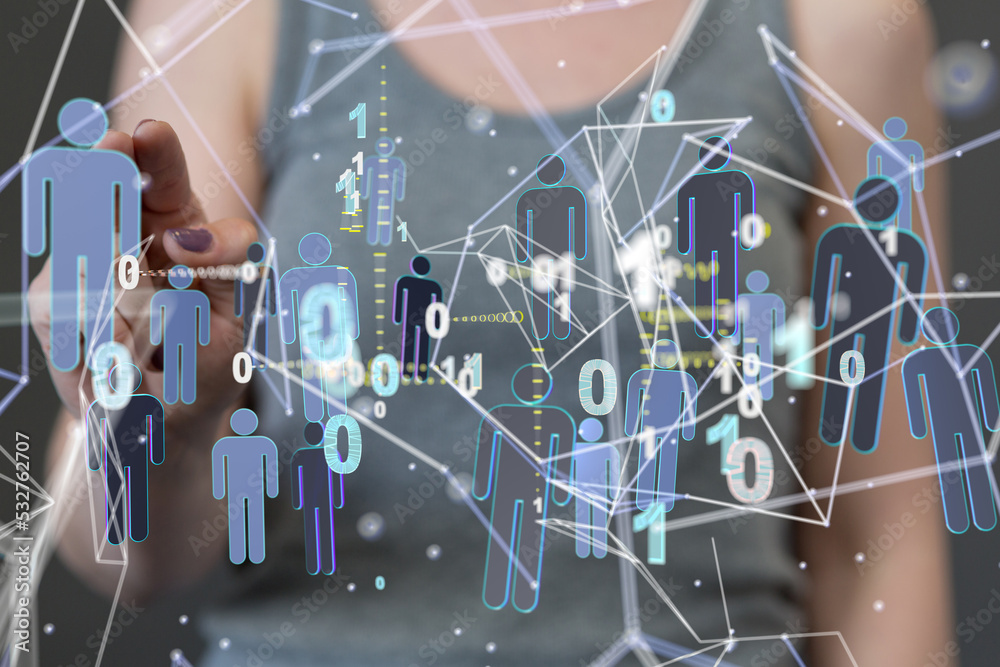 Neural network concept. Connected cells with links. Neural network concept. Connected cells with links.
