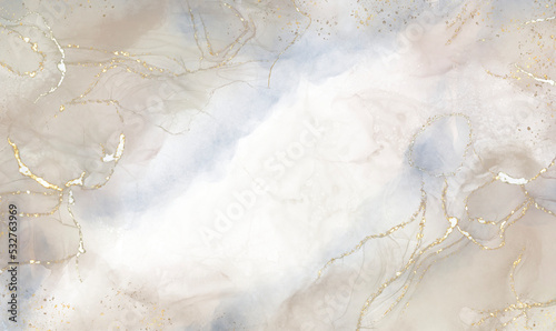 brown alcohol ink  Elegant looking abstract ink flow art with translucent background.