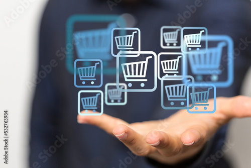Shopping Cart Flat Design E...