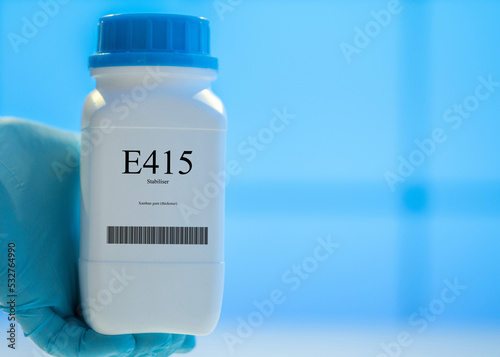 Packaging with nutritional supplements E415 stabiliser photo