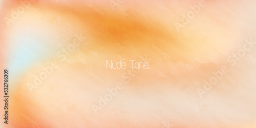 Minimalistic nude tones pastel soft abstract background. Trendy soft grain gradient illustration wallpaper for website, skin care, beauty, fashion, etc.