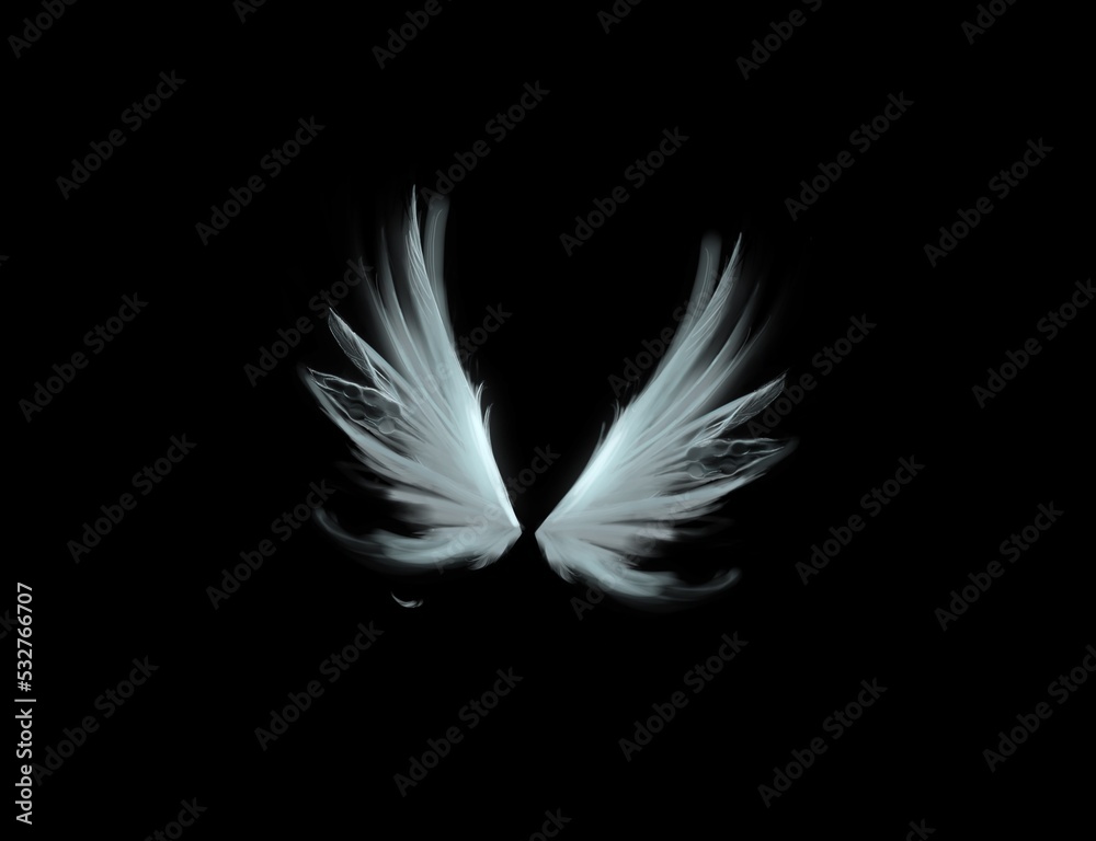white feather on black background white feather on black background