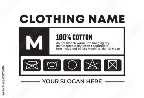 Shirt or clothing tag design template © Aryasakti