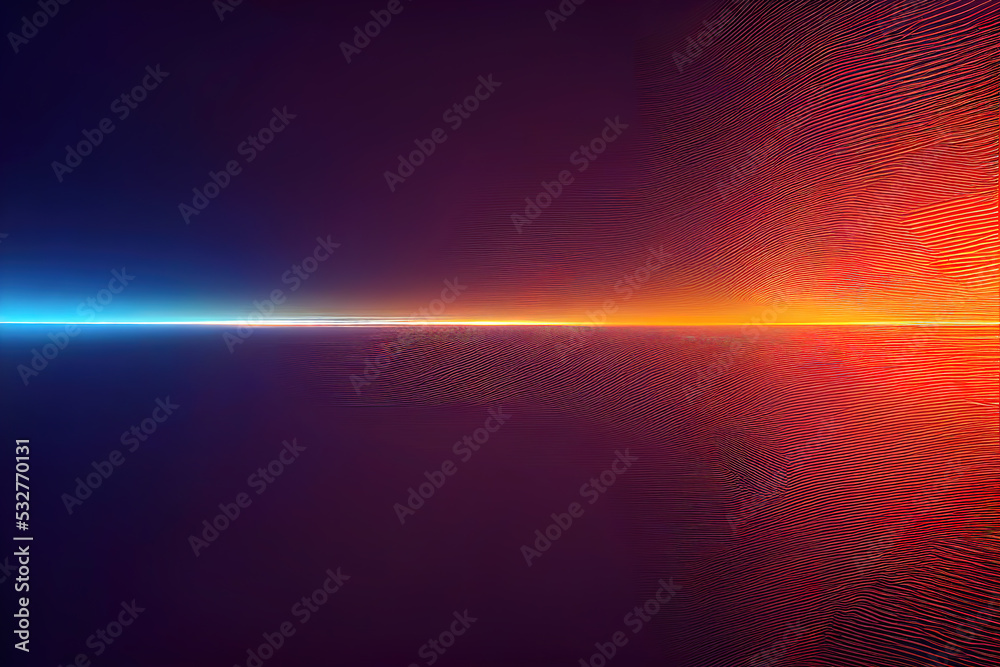 3D rendering abstract line background