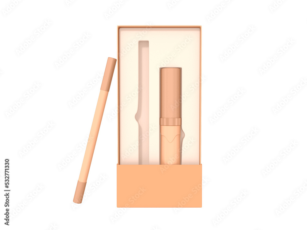 Transparent Lip Liner Lipstick Kit Box Image Transparent Lip Liner Lipstick Kit Box Image