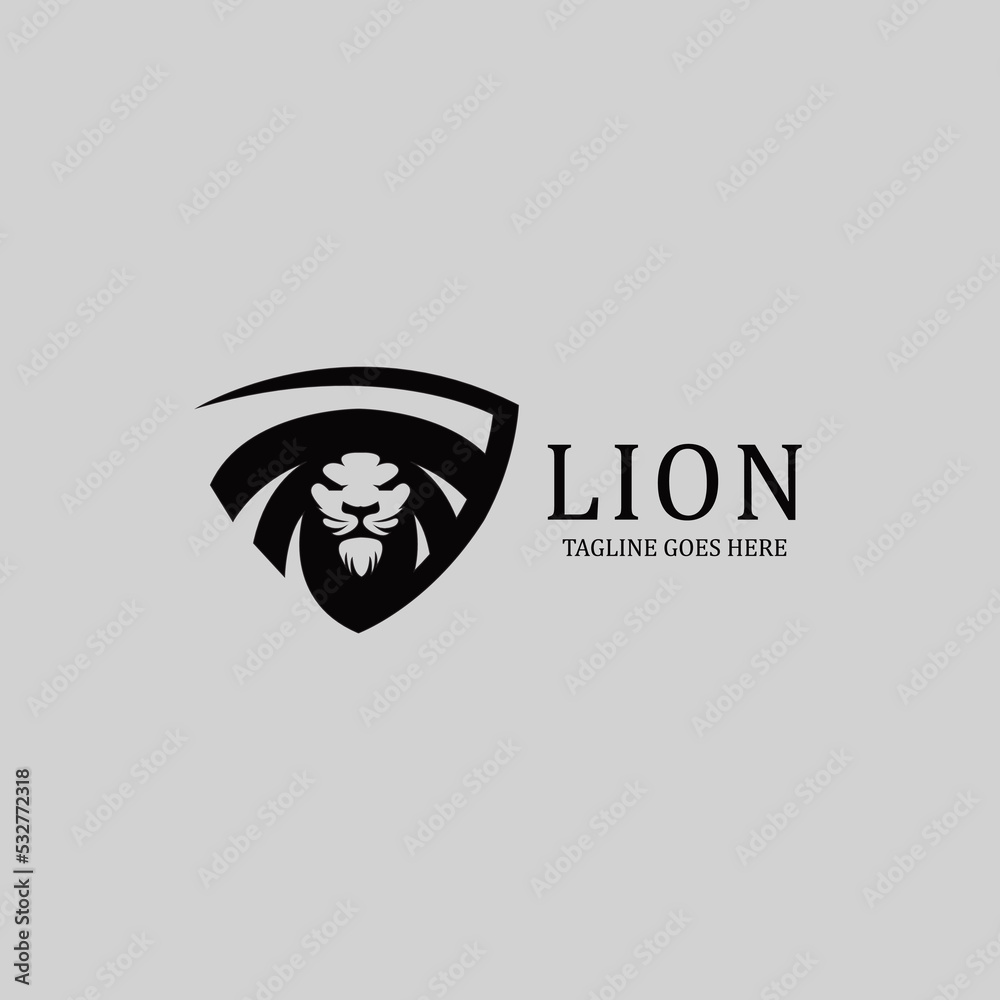 Lion logo design template. Vector illustration Lion logo design template. Vector illustration