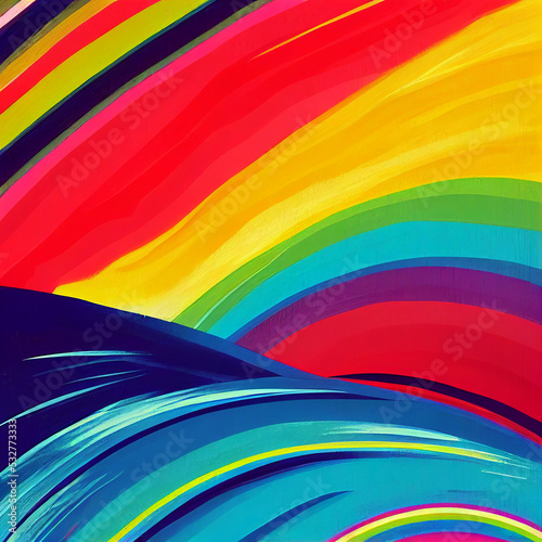 Bright abstract rainbow background
