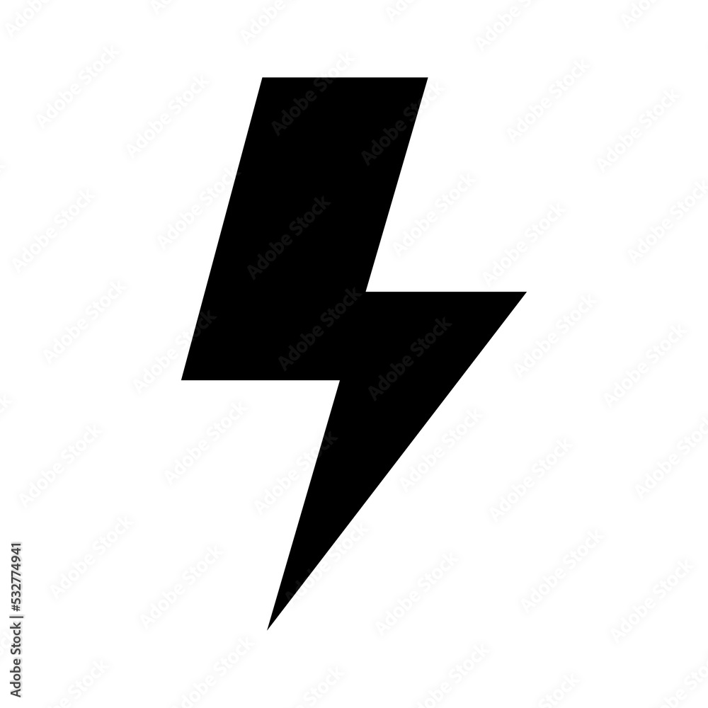 Electric icon with a black style that is suitable for your modern business Electric icon with a black style that is suitable for your modern business