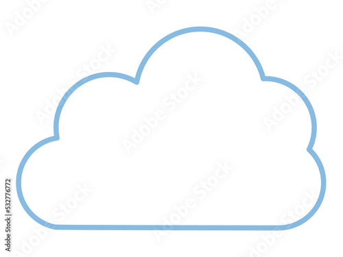 Simple illustration of weather and cloud