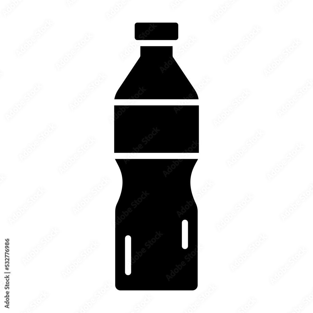 Water Bottle Glyph Icon Water Bottle Glyph Icon