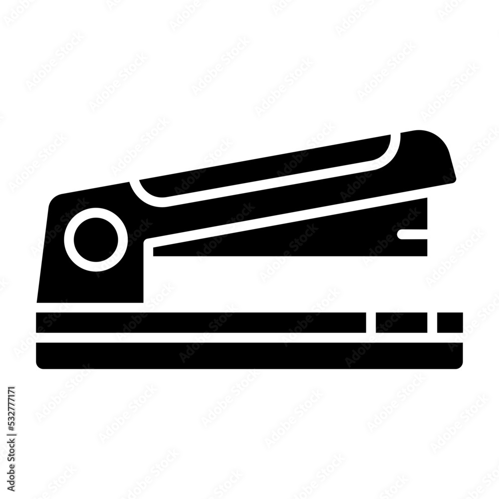 Stapler Glyph Icon Stapler Glyph Icon