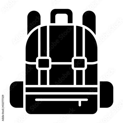 Bagpack Glyph Icon