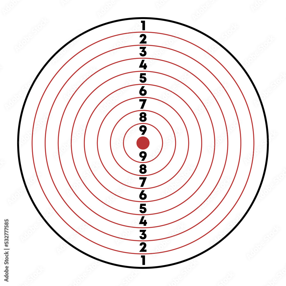Simple target. Sports shooting. Vector illustration Simple target. Sports shooting. Vector illustration