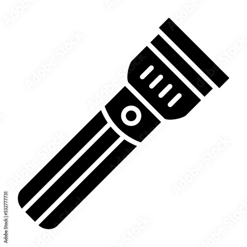 Flashlight Glyph Icon