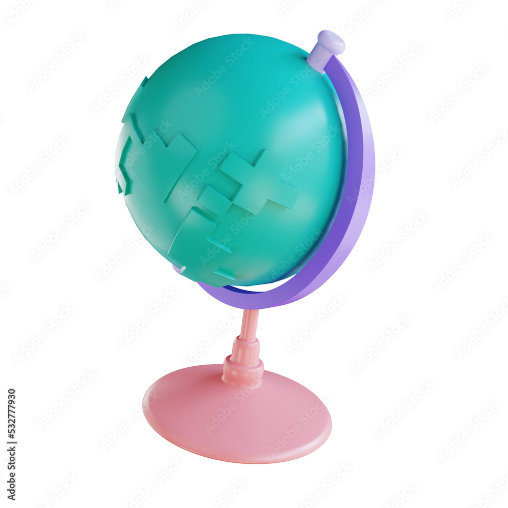 Obraz premium 3D Illustration Globe