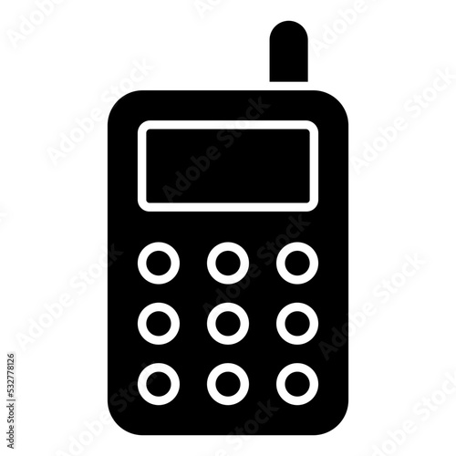 A unique design icon of walkie talkie 