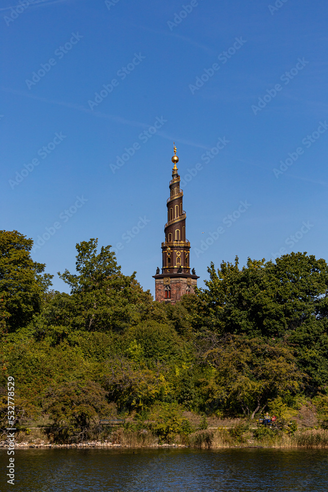 Obraz premium Copenhagen, Denmark The Our Saviour Church in Christianshavn.