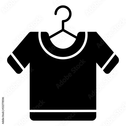 Trendy design icon of hanged shirt 