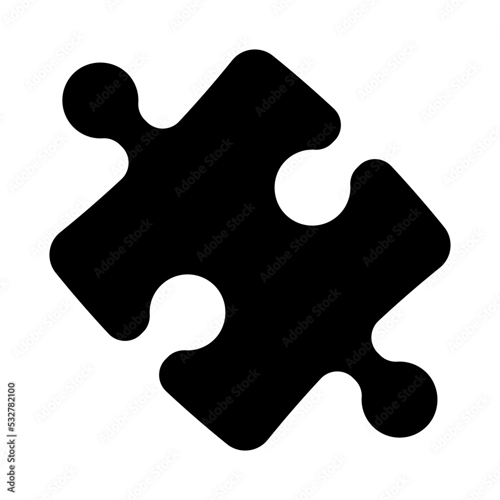 Puzzle pieces icon. Jigsaw illustration Puzzle pieces icon. Jigsaw illustration