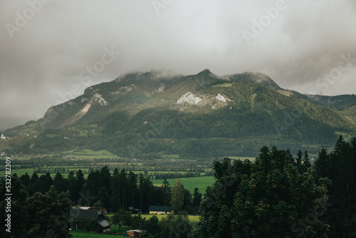 Mid view over Austrian Mountains