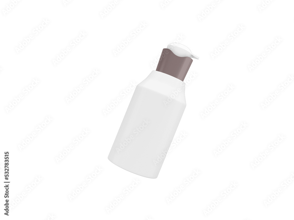 Transparent Cosmetic Lotion Bottle Image Transparent Cosmetic Lotion Bottle Image