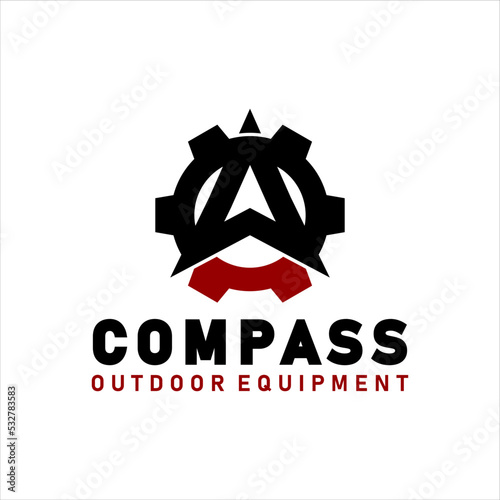 Arrow with Arrowhead for Archer Archery Outdoor Apparel Gear Hunter logo design.